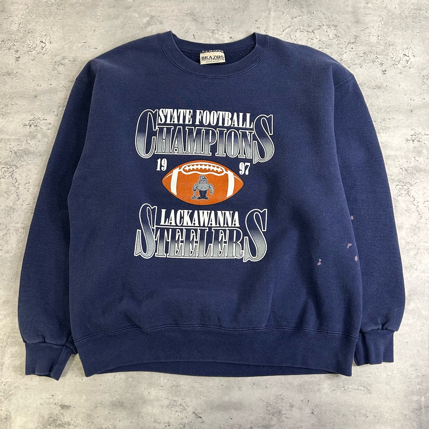 1997 Lackawanna Steelers Football Sweatshirt size L