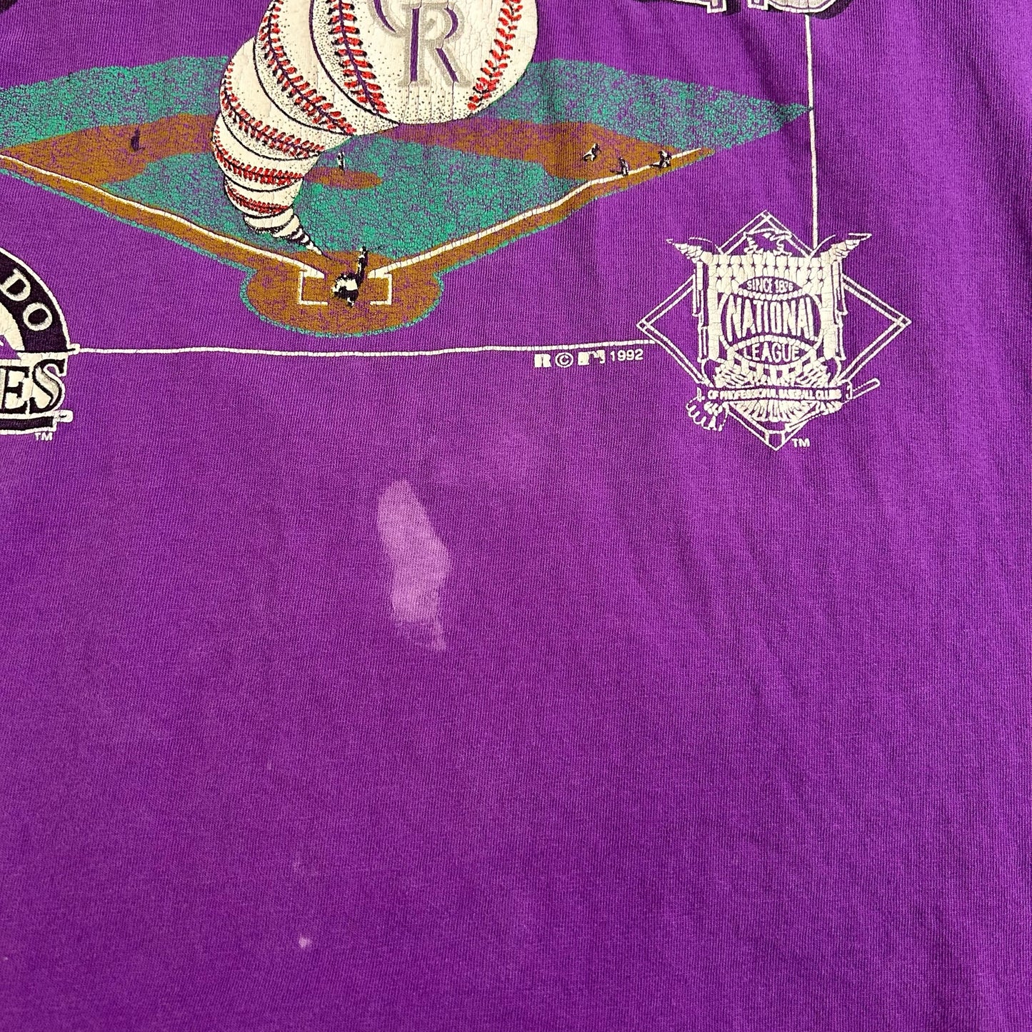1992 Colorado Rockies MLB T-Shirt size M/L
