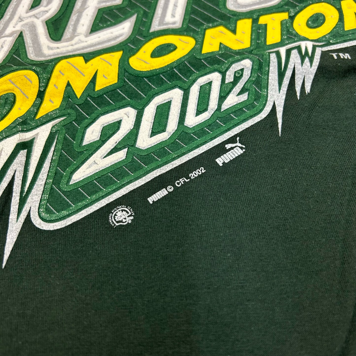 2002 Grey Cup Edmonton T-Shirt size L