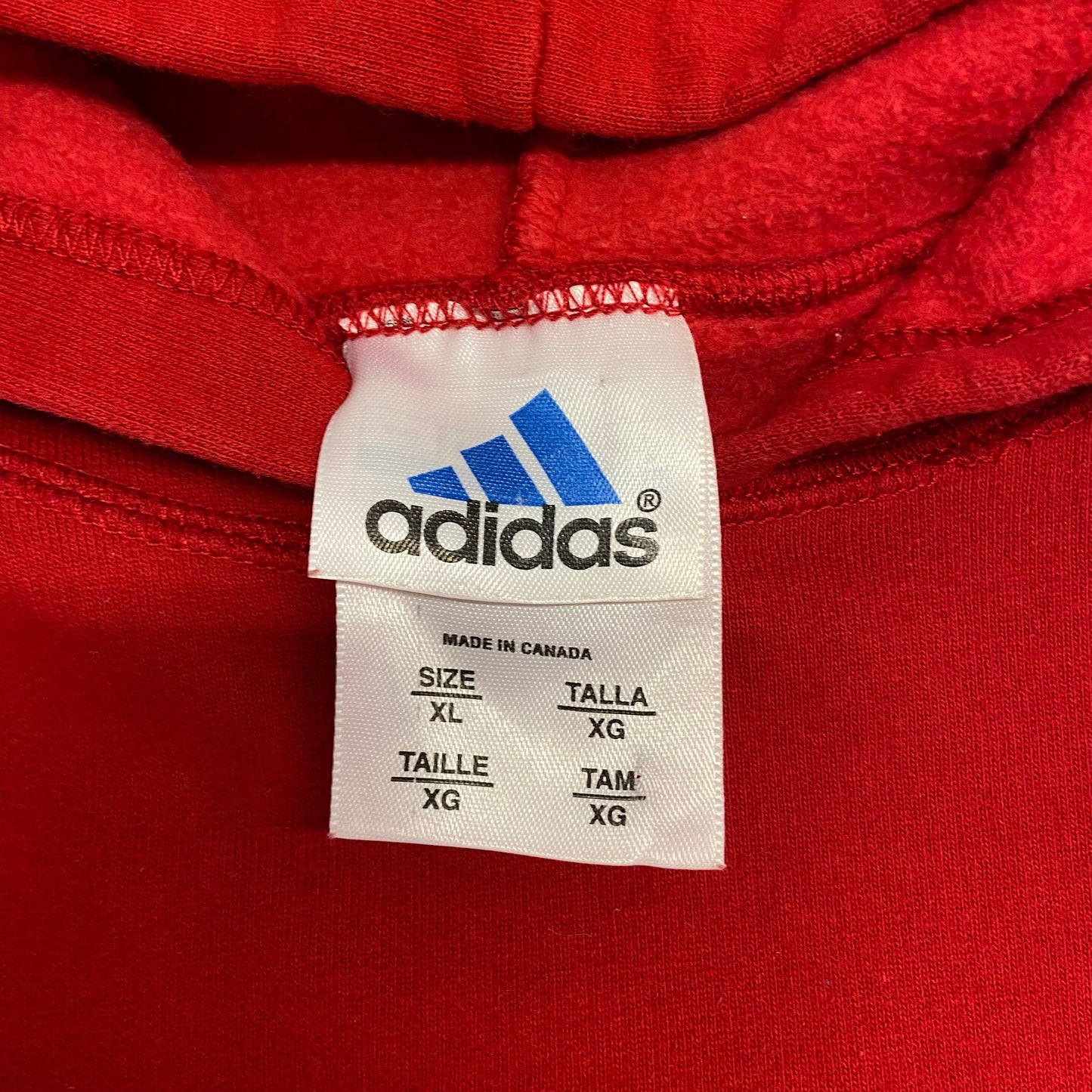 90's Adidas Logo Hoodie size XL
