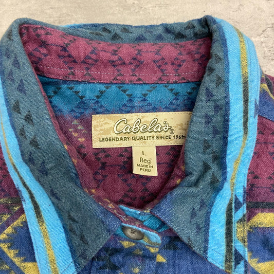 Cabela's Flannel Button Up size L