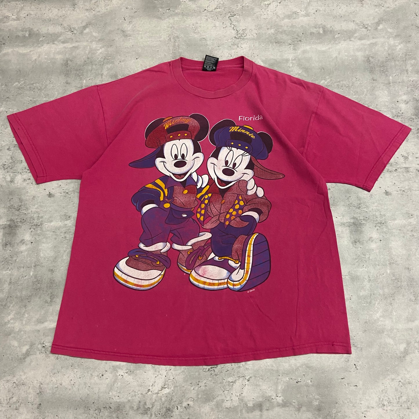90's Mickey & Minnie Hip Hop T-Shirt size L