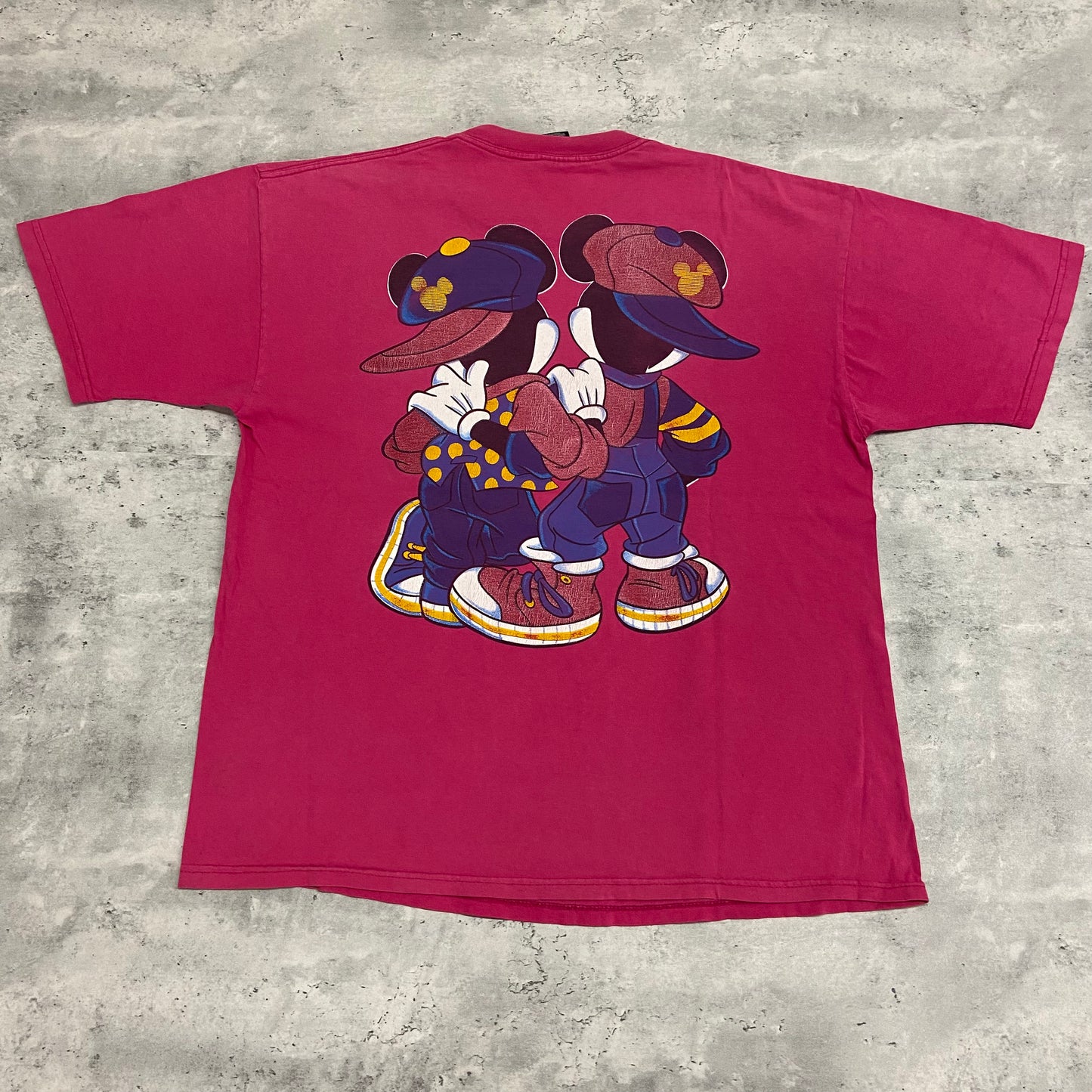 90's Mickey & Minnie Hip Hop T-Shirt size L