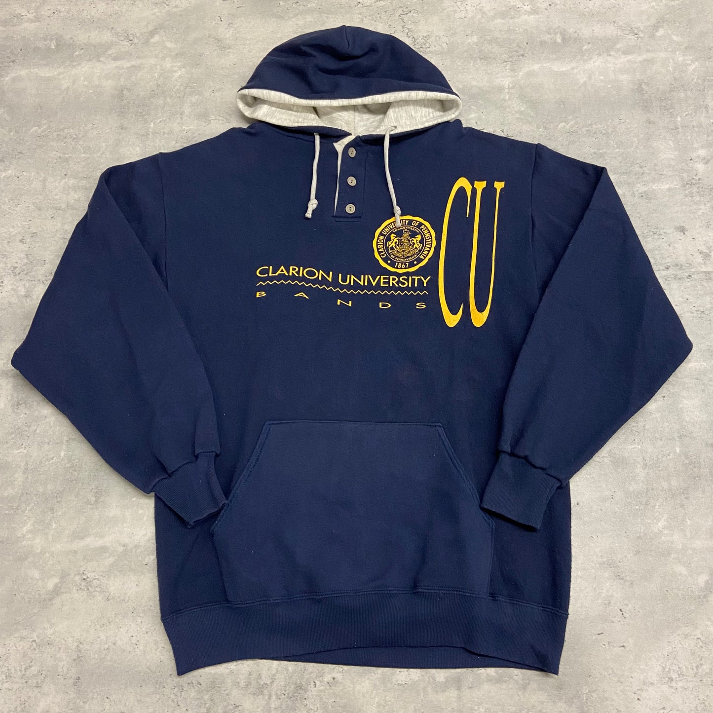 90's Clarion University Hoodie size XL